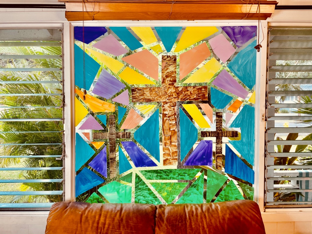 Diy Stained Glass Window Paint A Beautiful Stained Glass Window In Just A Few Simple Steps Ezzy And Me