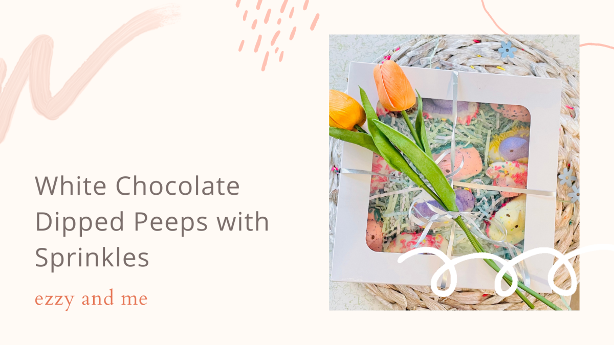White Chocolate Dipped Peeps with Sprinkles